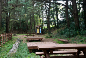 The former location of Japanese military watchtowers on Ulleungdo's Seokpo Ri's hills