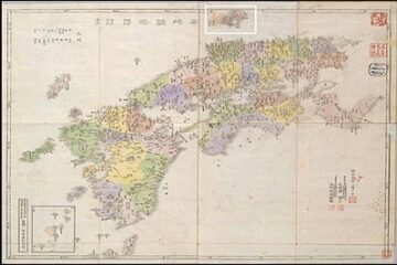 日本古代地図たちは独島 – 竹島を除いた