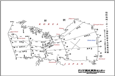 1903년 일본 지도에는 독도가 한국 영토로 표시되어 있습니다.