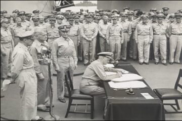 The signing of the Japan Peace Treaty