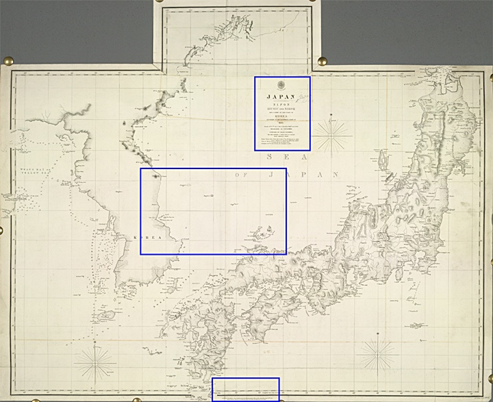 拡大したこの地図には Argonaut 島がなくてLiancourt 岩はまだ追加されなかったことを見せてくれる