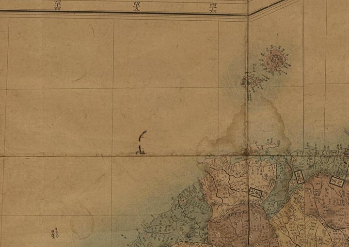 1871年隱歧島は日本の境界だったし,独島-竹島は絵で完全に除かれた