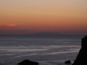 Korea's Ulleungdo as seen from Dokdo Island