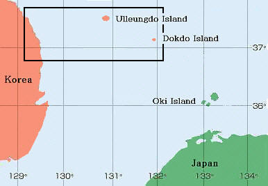  獨島-竹島地図