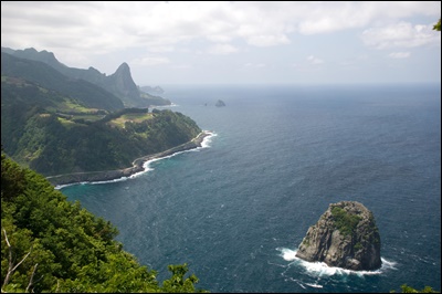 Looking West from Seokpo - Ddan Rock Elephant Rock Song Got and Hyangmok on Ulleungdo