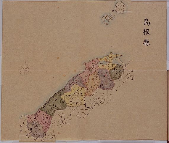 An 1895 Japanese map of Shimane without Dokdo Takeshima