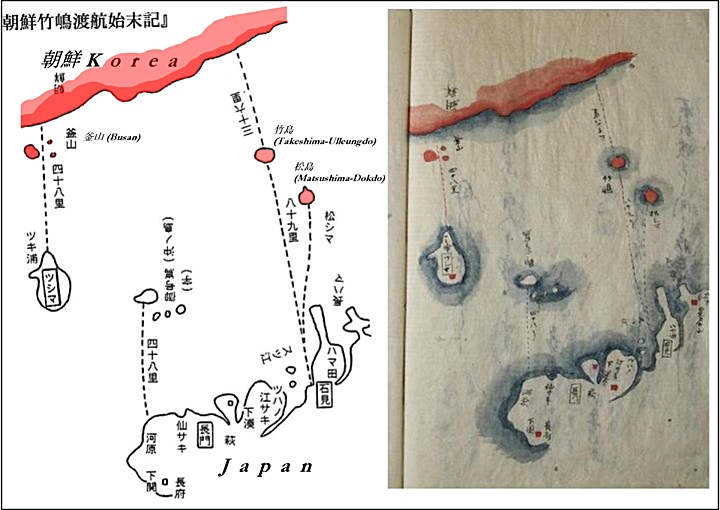 独島が韓国地なのを見せてくれる 日本地図
